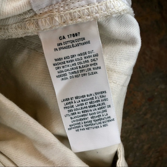 COPY - Gap 1969 floral cream coloured skinny jeans, size 27 - Picture 8 of 8